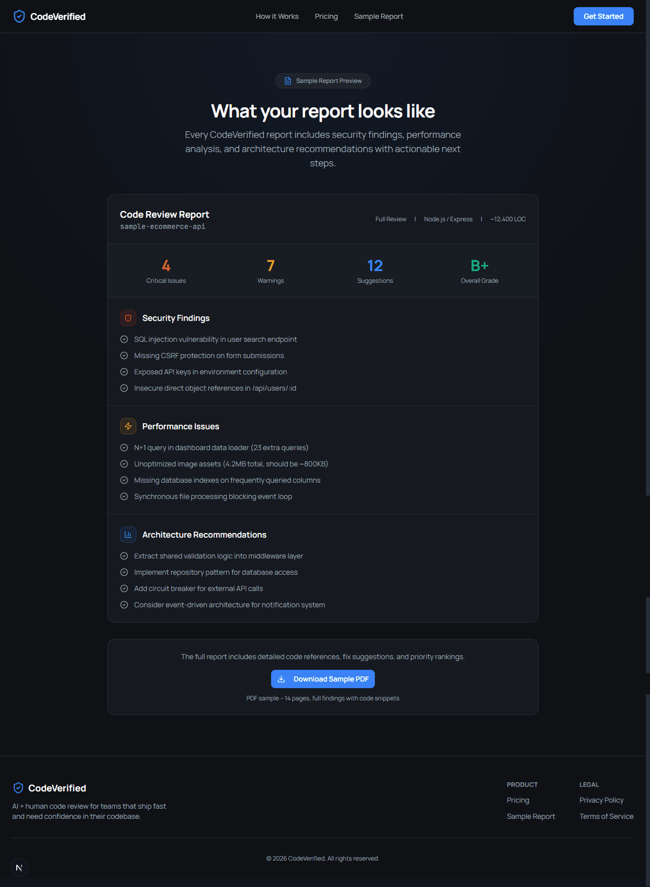 Created a scalable platform for automated technical due diligence on software projects.